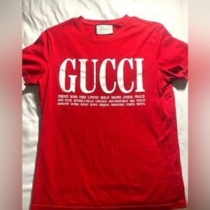 Simple Red Gucci Shirt